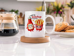 YOU'RE THE Ketchup to My Fries KETCHUP standard mug in white