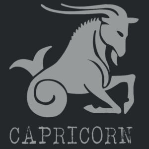 Capricorn in silver - Softstyle™ adult ringspun t-shirt Design