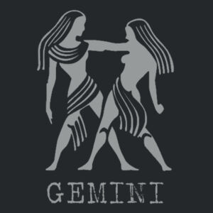 Gemini in silver - Softstyle™ women's ringspun t-shirt Design