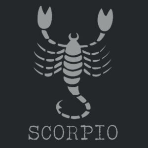 Scorpio in silver - Softstyle™ adult ringspun t-shirt Design
