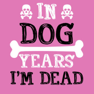 In Dog Years  - Softstyle™ women's ringspun t-shirt Design