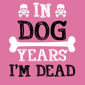 In Dog Years  - Softstyle™ women's ringspun t-shirt Design