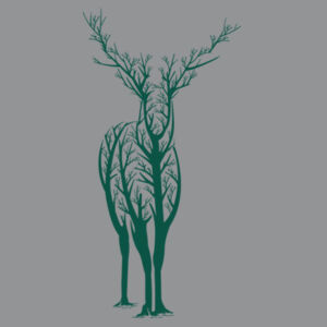 Deer Tree - Softstyle™ adult ringspun t-shirt Design