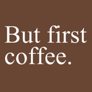 But first coffee. - 'Colours' bib apron Design
