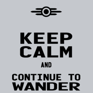 Keep Calm and Continue to Wander - Short sleeve baseball tee Design