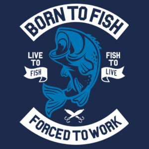 Born to Fish - Ringer tee Design