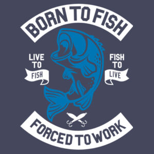 Born to Fish - Ringer tee Design
