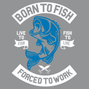 Born to Fish - Softstyle™ adult ringspun t-shirt Design