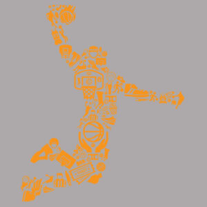 Basketball Player - Softstyle® women's deep scoop t-shirt Design