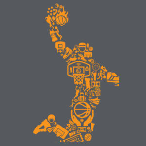 Basketball Player - Softstyle™ adult ringspun t-shirt Design