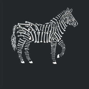 Zebra Bones - Softstyle™ adult ringspun t-shirt - Softstyle™ women's deep scoop t-shirt Design