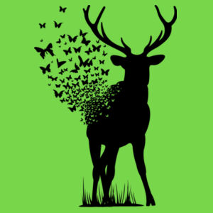 Butterfly Deer - Softstyle™ adult ringspun t-shirt - Softstyle™ adult ringspun t-shirt Design
