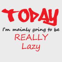Lazy Day  - Softstyle™ adult ringspun t-shirt Design