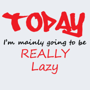 Lazy Day  - Softstyle™ adult ringspun t-shirt Design