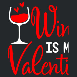 Wine is my Valentine - Softstyle™ adult ringspun t-shirt Design