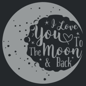 Love you to the moon and back  - Softstyle™ adult ringspun t-shirt Design