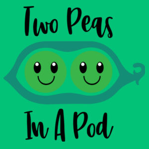 Two Peas In A Pod - Heavyweight blend youth hooded sweatshirt Design