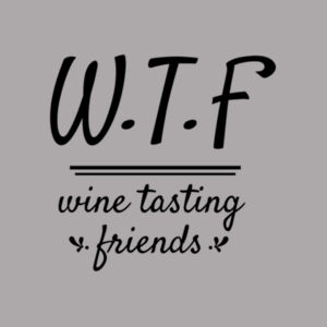 WTF Wine Tasting Friends - Softstyle® women's deep scoop t-shirt Design