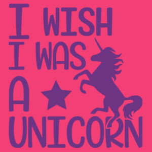 I wish I was a unicorn - Softstyle™ adult ringspun t-shirt Design