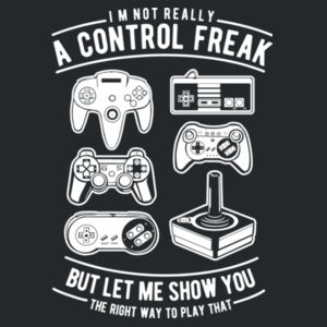 A Control Freak  - DryBlend™ adult crew neck sweatshirt Design