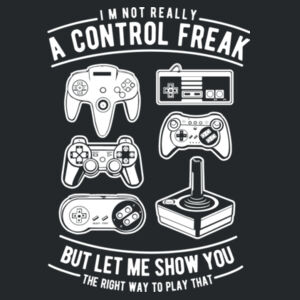 A Control Freak  - Softstyle™ adult ringspun t-shirt Design