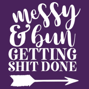 Messy Bun - Softstyle™ adult ringspun t-shirt Design