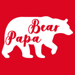 Papa bear - Softstyle™ adult ringspun t-shirt Design