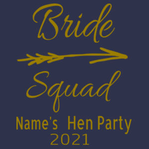 Bride Squad - Softstyle™ adult ringspun t-shirt - Softstyle™ women's v-neck t-shirt Design