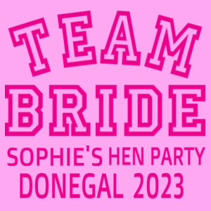 Team Bride - Softstyle™ adult ringspun t-shirt - Lady-fit strap tee Design