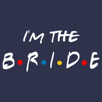 Friends Style - I'm The Bride - Softstyle™ women's v-neck t-shirt Design
