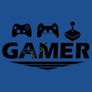 Gamer with Control - Softstyle™ adult ringspun t-shirt - Softstyle™ long sleeve t-shirt Design