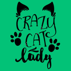 Crazy Cat Lady - Heavy Cotton 100% Cotton T Shirt Design