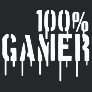 100% Gamer - Softstyle™ women's ringspun t-shirt Design