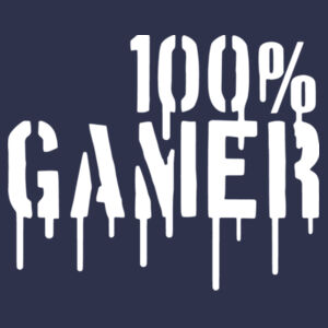 100% Gamer - Softstyle™ adult ringspun t-shirt Design