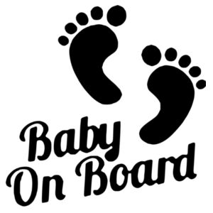 Baby on Board - Car Bumper Sticker Design