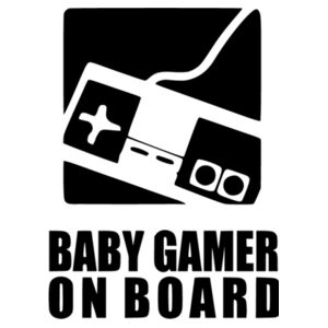 Baby Gamer On Board - Car Bumper Sticker Design