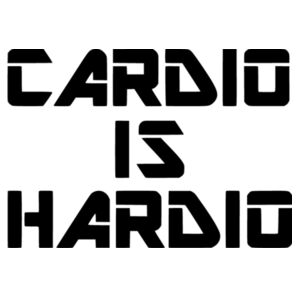 Cardio is Hardio - Car Bumper Sticker Design