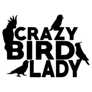 Crazy Bird Lady - Car Bumper Sticker Design