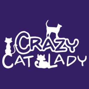 Crazy Cat Lady - Softstyle™ adult ringspun t-shirt Design