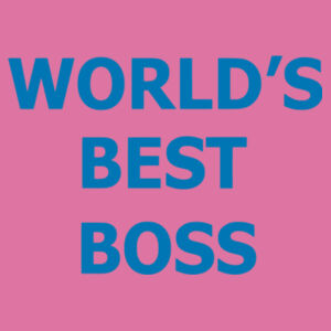 World's Best Boss - Softstyle™ women's ringspun t-shirt Design