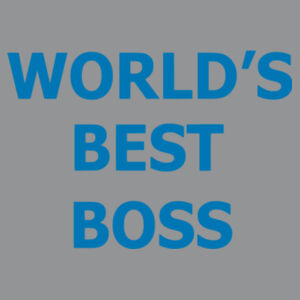 World's Best Boss - Softstyle™ adult ringspun t-shirt Design