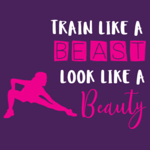 Train Like A Beast - Softstyle™ women's ringspun t-shirt Design