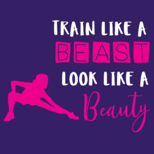 Train Like A Beast - Softstyle™ women's ringspun t-shirt Design