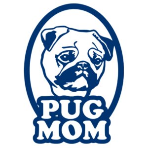 Pug Mom - College hoodie Design