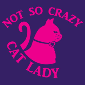 Not So Crazy Cat Lady - Softstyle™ women's ringspun t-shirt Design