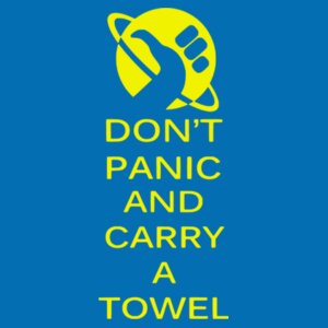 Keep calm and carry a towel - College Hoodie Design