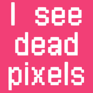 I see dead pixels - Softstyle™ adult ringspun t-shirt Design