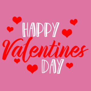 Happy Valentines Day - Softstyle™ women's ringspun t-shirt Design