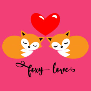 Foxy Loves - Softstyle™ women's ringspun t-shirt Design
