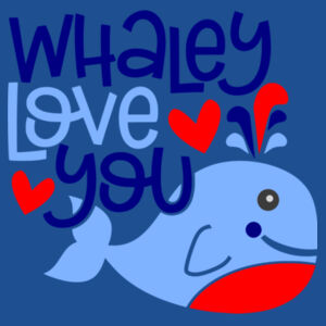 Whaley Love You - Softstyle™ long sleeve t-shirt Design